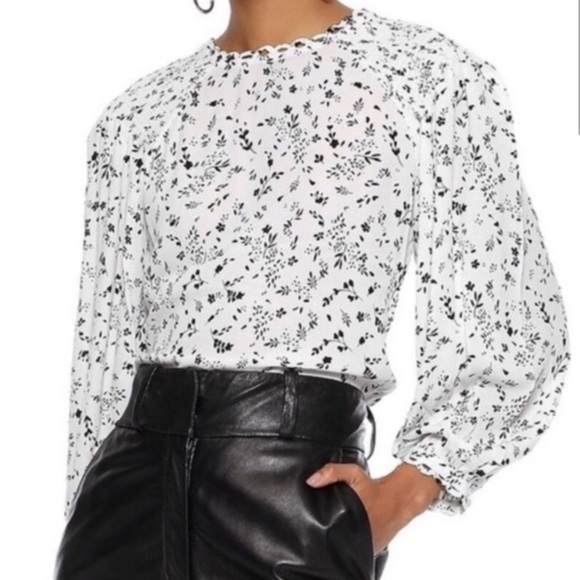 Joie Lissane Floral Crepe De Chine Top - Picture 2 of 8